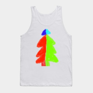 red green christmas tree file Tank Top